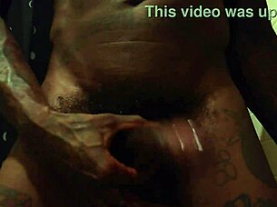 bbc hallelujah johnson masturbates solo with fleshlight