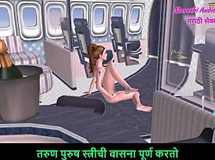 3D animated teen fingers herself to orgasm in Marathi audio