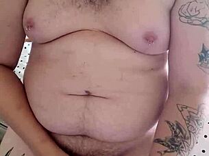 Fat Dog Jerking Off To Relax