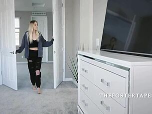 babe caught stealing, ends up kneeling for fosters