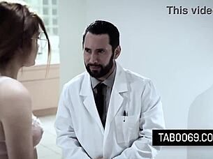 sexy virgin teen 18+ adria rae fucked hard by her doctor in the hospital