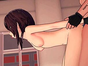 Horny Megumin in sport outfit feels intense