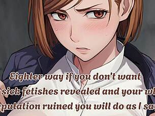 nobara blackmails you into femdom submission humiliation