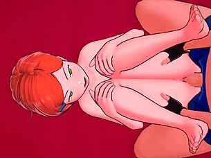 Adult Gwen craves sex in hentai world tonight