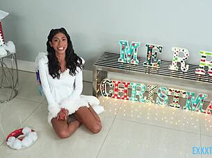 Tis the Season to Be Horny: Sona Bella's Small Tits and Big Ass in POV Reality.