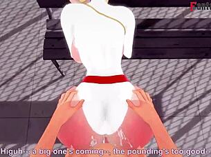 Power Girl fucks Superman hard naked