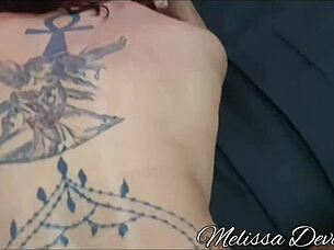 Bold Melissa visits grandpa and gets milk