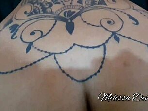 Bold Melissa visits grandpa and gets milk