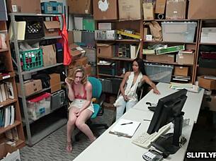 Bonnie Grey and Maya Bijou get huge dick