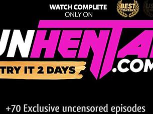 Lesbian Teacher Tries Big Cock in Hentai!