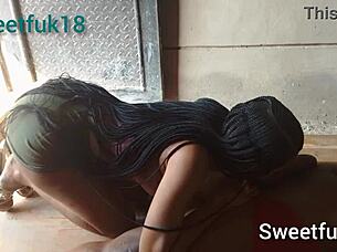 she loves the view and joins the orgy!