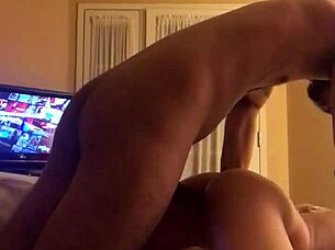 teen gets blowjob and doggystyle in hotel room