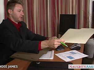 babe in pantyhose rahyndee james sucks and gets facialized hardcore