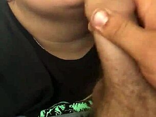 asian lips wrap around my huge uncut cock in pov