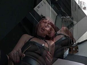 beau diamonds has multiple orgasms on the machine