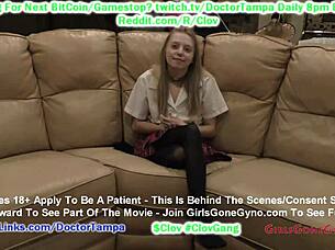 كلوف آفا سيرين تفتح كسها مع الدكتور تامبا