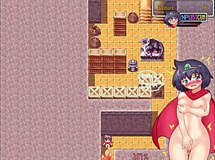 brave female iruru bound in lustful magical forest for bondage humiliation