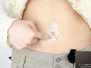 Navel Sound Fetish with Asian Japanese