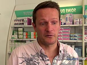 French pharmacist enjoys huge cock in her ass 😍