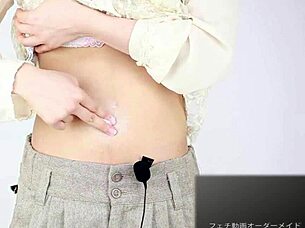 Navel Sound Fetish with Asian Japanese