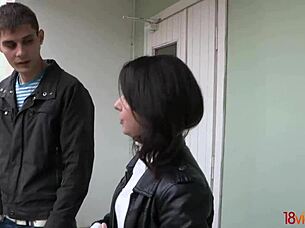 Teen Neighbor Ira Feels Intense Pleasure In Kitchen Sex With Cumshot