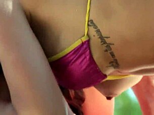 Susy gala blows big dick by the pool.