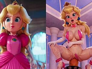 카툰 컴필레이션 원본 벗은 공주 비교