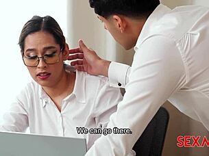 sexmex: mexican secretary alondra not so innocent with natural tits?