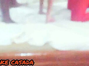 Two Big Black Cocks Fuck Tight Pussy And Ass Of Hot Young Amateur