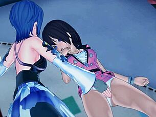 Aqua Rubs Kiaris Pussy Before They Take Turns Eating Pussy - Kingdom Hearts Lesbian Hentai