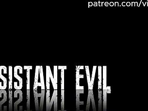 Persistent Evil Control Futa Excella Tests Her Huge Cock On Jill Valentine In Resident Evil Ai Upscaled.