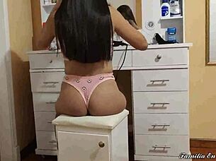 i spied on my stepsister and blackmailed her to fuck me in povv