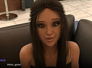 in this homemade hentai cartoon, millie wants to see jamie and liz's big tits and ass