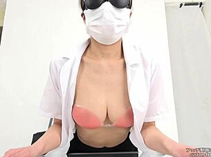 big tits asian fetish with nippless boobs