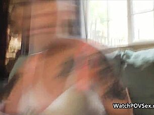 cock hungry ebony girlfriend gets hard pounding