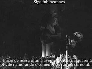 Casada Se Exibi na Rua com o Comedor Corno Voyeur Filma e Legenda a Adrenalina