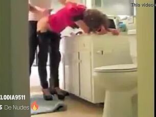 French Slut Gets Fucked In The Kitchen By Her Neighbor