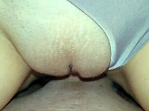 amateur wife cums in panties during shaved pussy sex