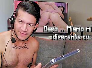 رجل كولومبي في مشهد مؤخرة لذيذ مع لقطات قريبة