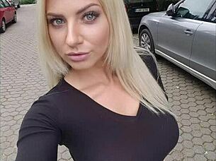 horny big tits blonde slut fucks