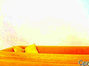 Sexy homosexual twink in action.