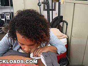 black loads - young 18+ raven wants to get into the porn biz so we put her through casting