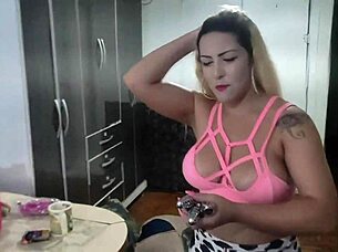 Testing A New Toy In My Friend's Tight Pussy