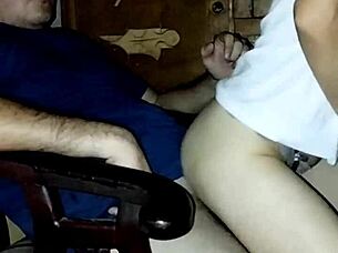 Horny wife greets her husband with cock riding upon his return, right?