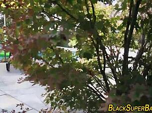 teen latina rides black cock in bikini