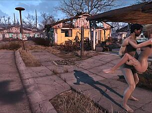 Fallout 4 sanctuary by night