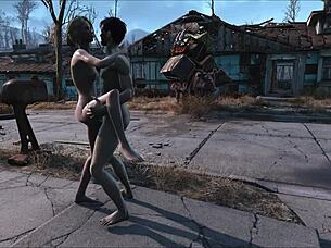 Fallout 4 sanctuary by night