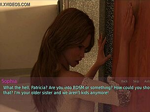 Wow! A Wife and Stepmother in Erotic Game with Blonde Amateurs!