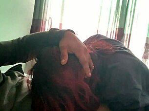 She doesn't realize I'm recording her devouring my big cock