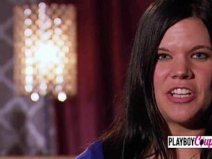 Hot couple celebrates husband's birthday with swing party